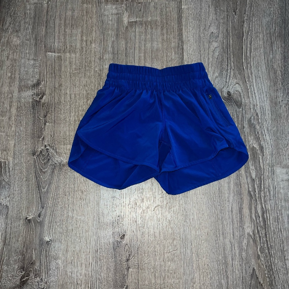 Blue Lululemon shorts